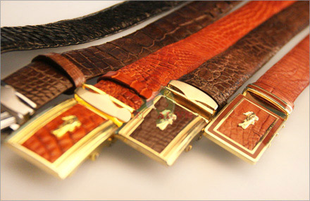 Mẫu thắt lưng thật da cá sấu đẹp 1