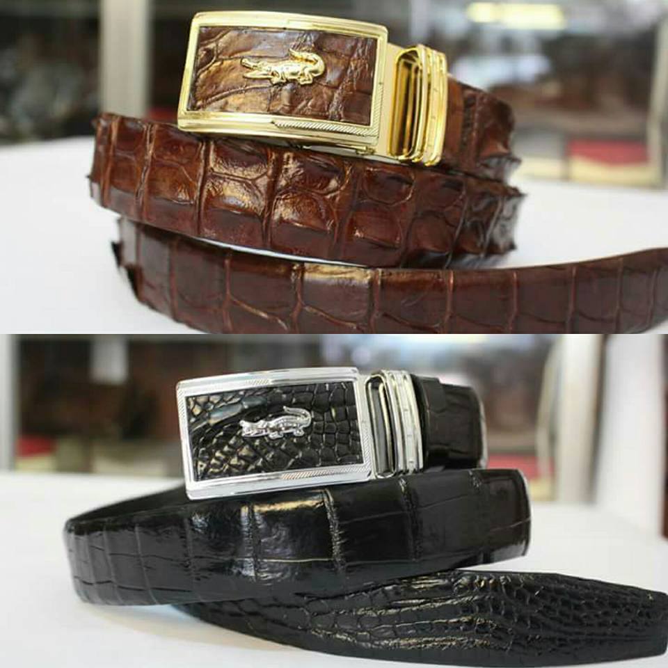 Mẫu thắt lưng thật da cá sấu đẹp 2