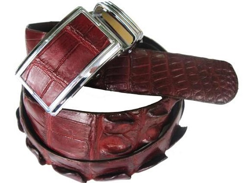 Mẫu thắt lưng thật da cá sấu đẹp 