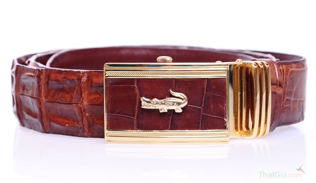 thắt lưng da cá sấu hàng hiệu