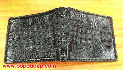 Bóp da cá sấu nguyên con có gai 2