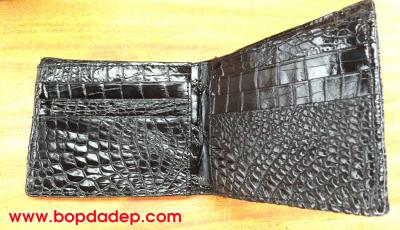 Bóp da cá sấu nguyên con có gai 3