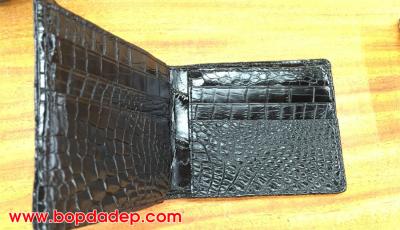 Bóp da cá sấu nguyên con có gai 4